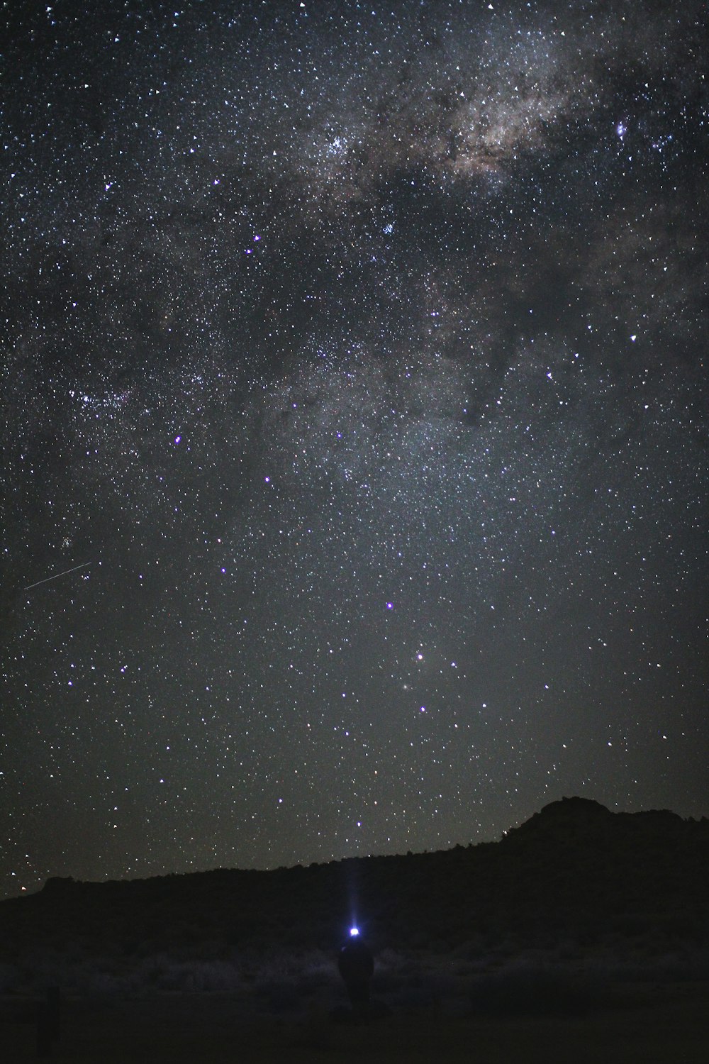 Galaxie de la Voie lactée pendant la nuit