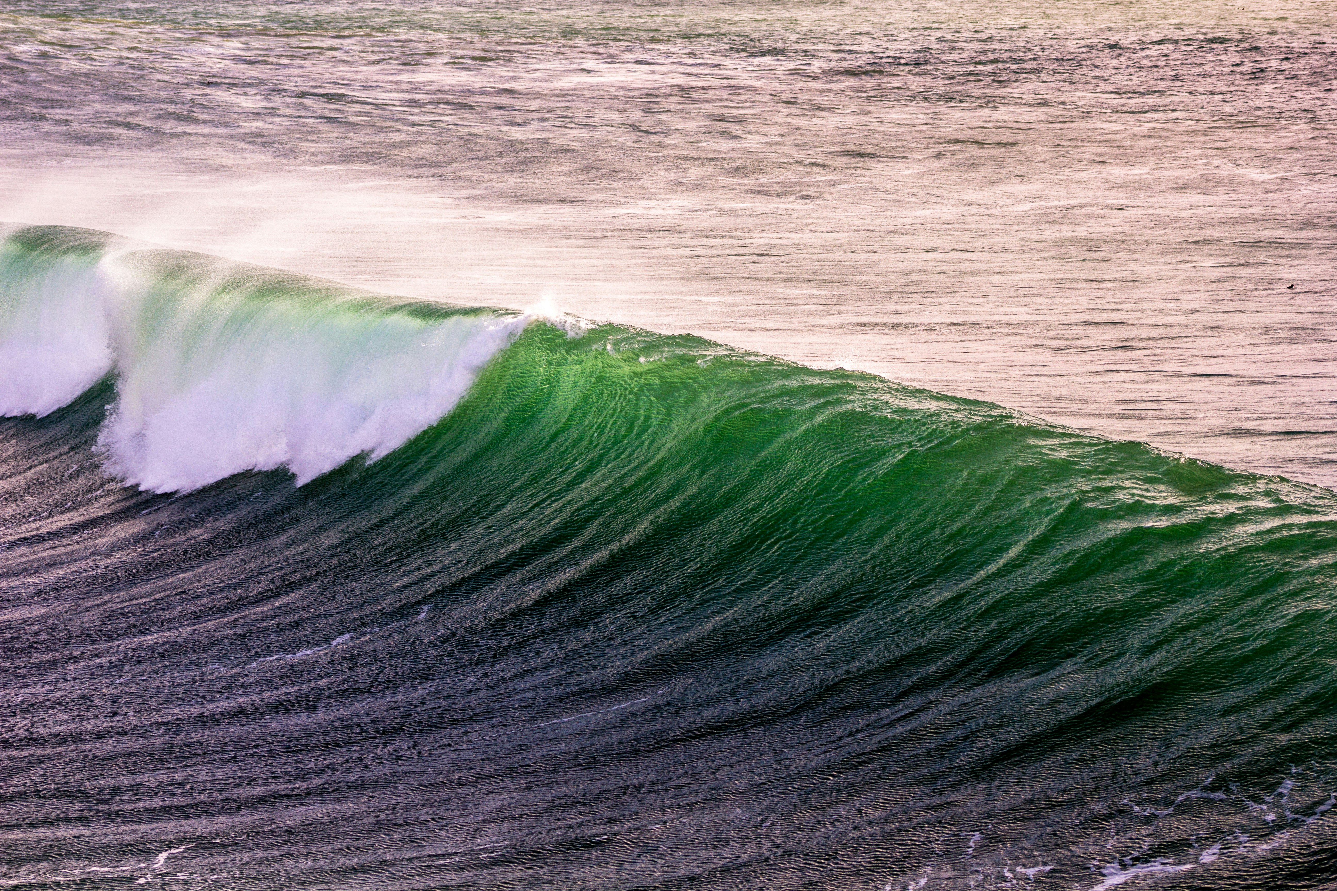 photo of barrel waves