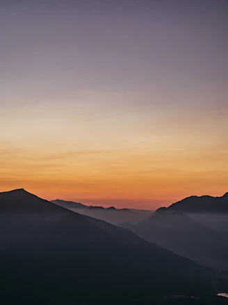 aerial view of sunset