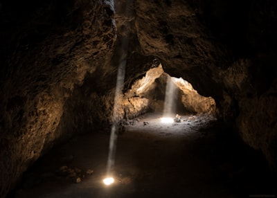 Light Towards Inside of Cave