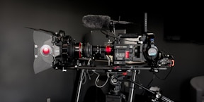 black and gray video camera