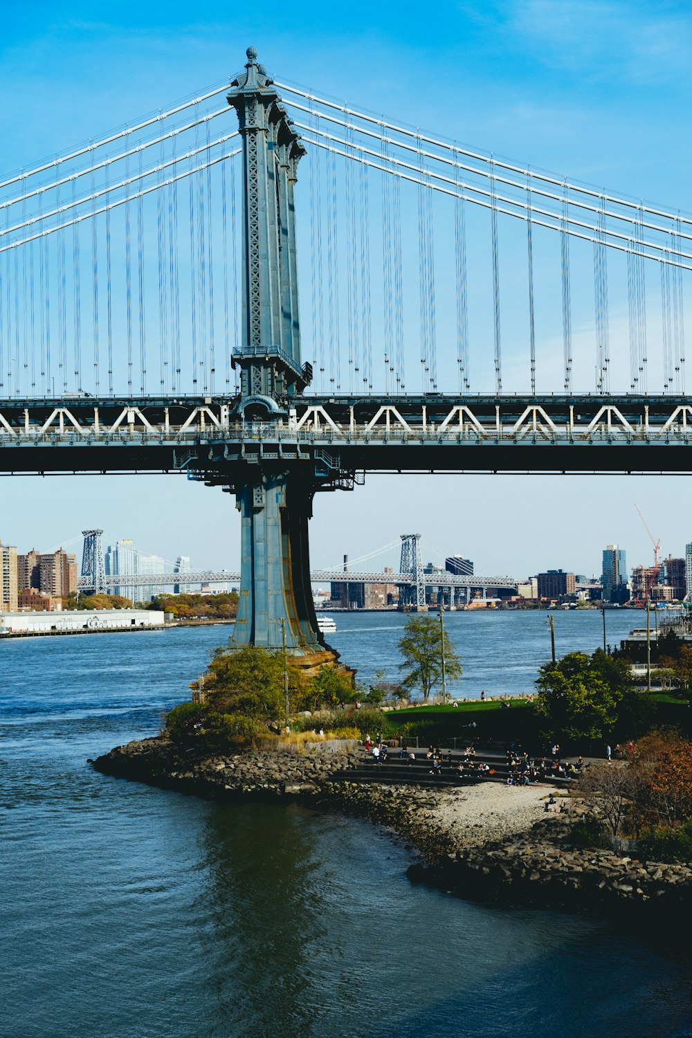 photo of concrete bridge near cities