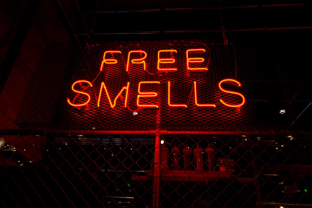 Free Smells neon signage