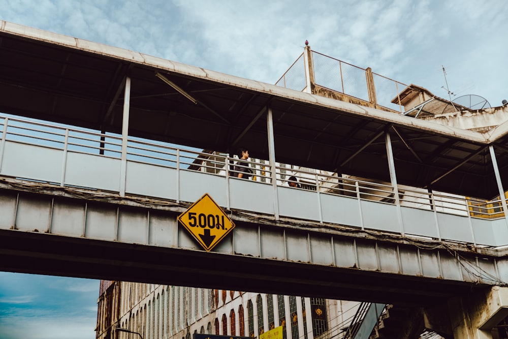 photo of white metal overpass