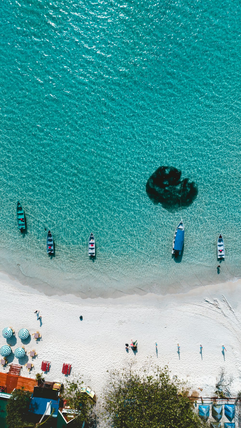 Foto aérea de la playa