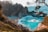 body of water near trees and mountain cliff during daytime