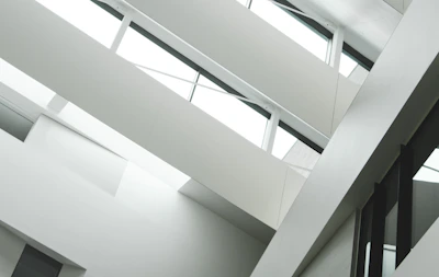 Modern compact housing model with clean lines and natural light.
