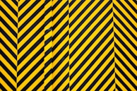 yellow and black striped textile