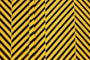 yellow and black striped textile