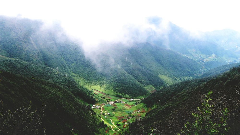 photography of green mountains during daytime