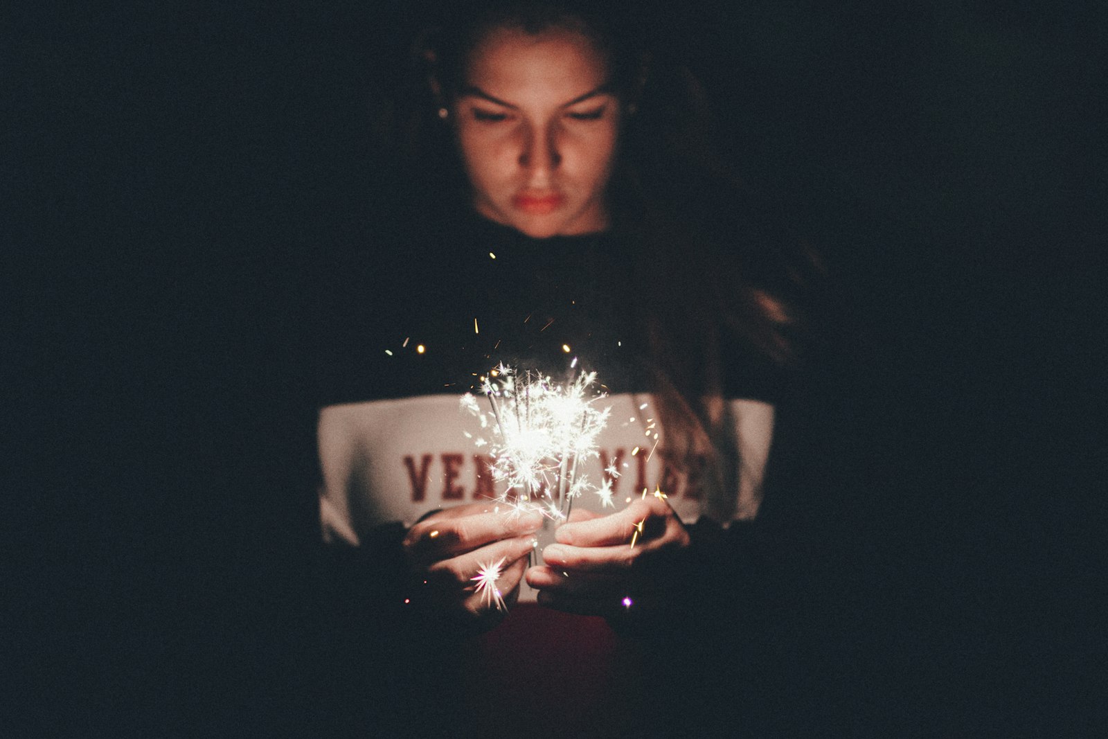 Canon EOS 700D (EOS Rebel T5i / EOS Kiss X7i) + Sigma 50mm F1.4 EX DG HSM sample photo. Woman holding sparkler photography