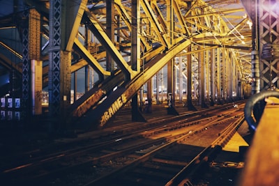 photo of train rail