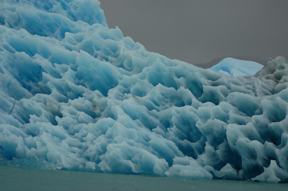 blue iceberg formation