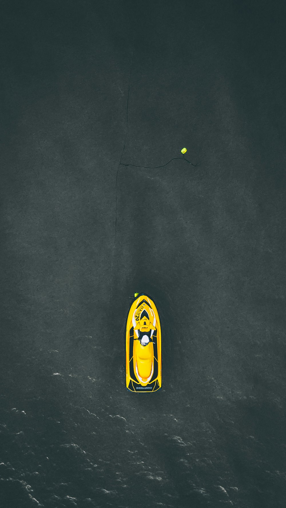 aerial photography of speedboat on body of water