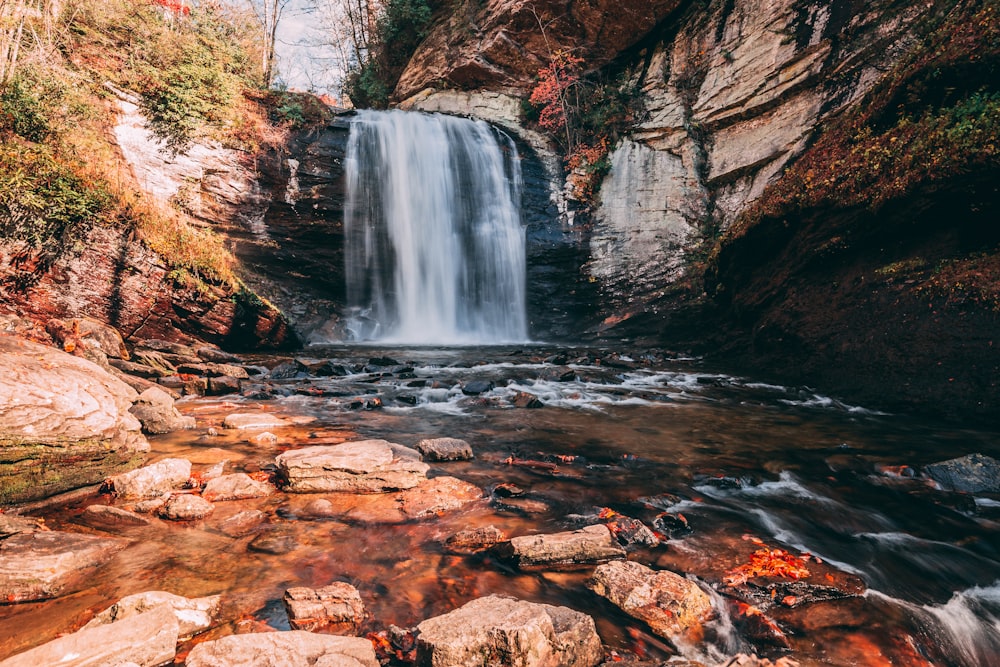 waterfalls at daytime