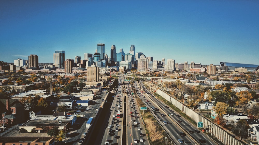 aerial photography of the city at daytime