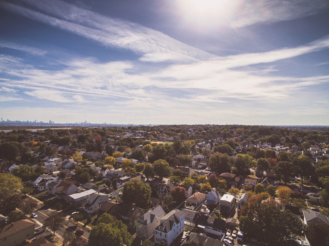 aerial photography of houses near trees, With a newborn it’s hard to find time to fly my DJI Phantom drone so I need to 