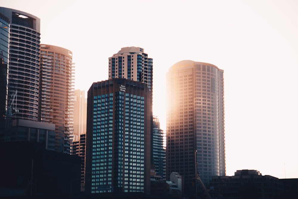 selective focus photography of high-rise building