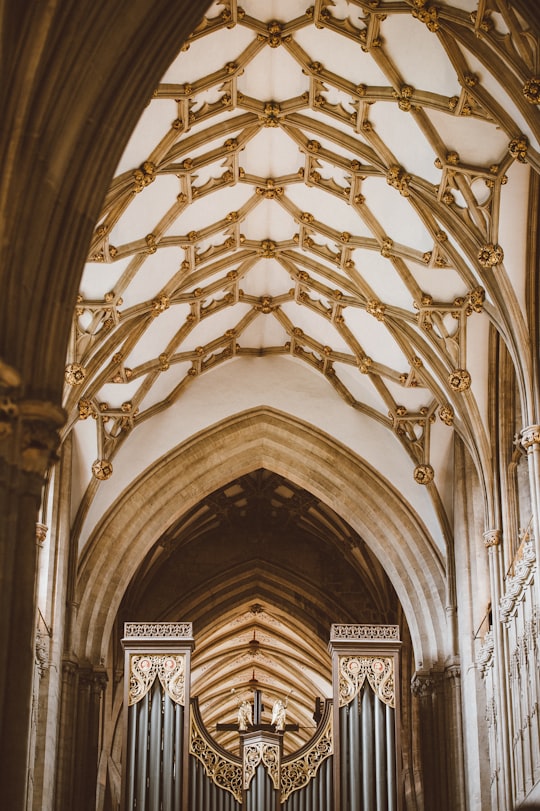 concrete church in Wells Cathedral United Kingdom