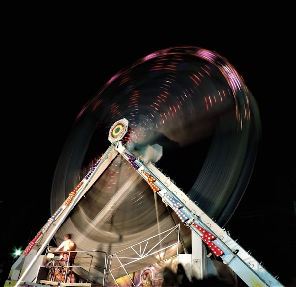 time lapse photography of ferris wheel