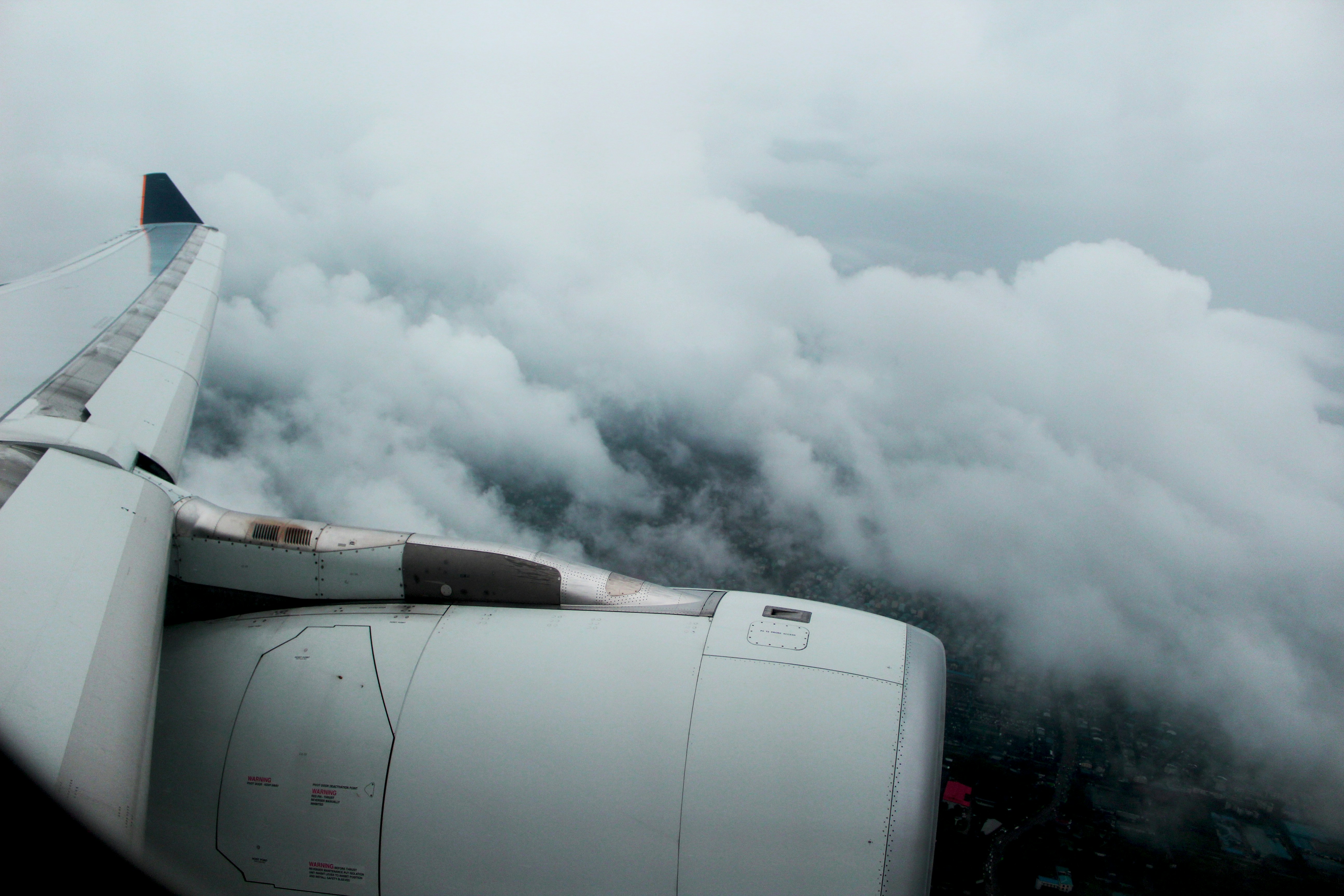 macro shot photography of sea of clouds, Yangon - Singapore