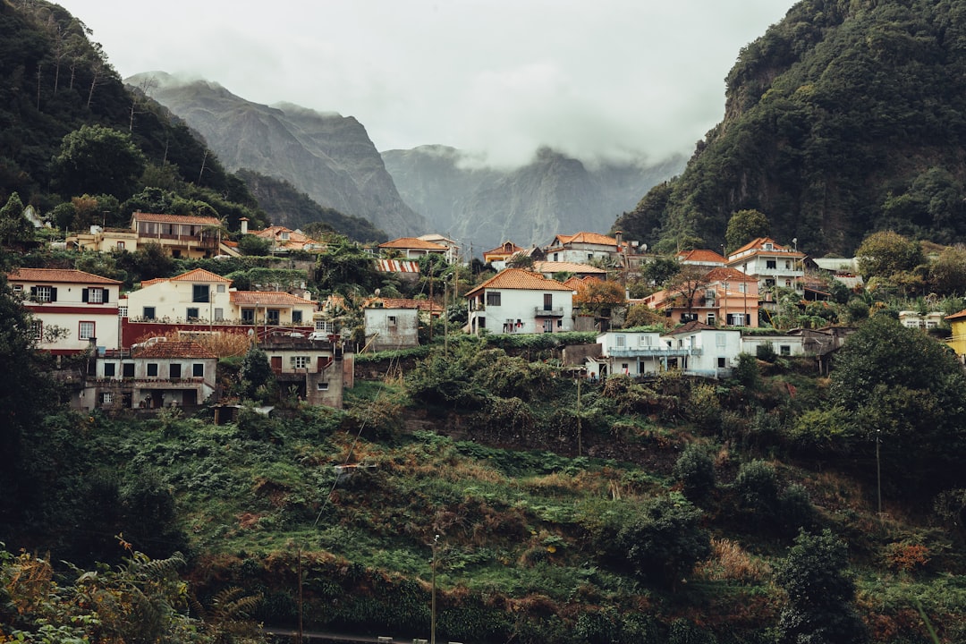 houses on mountain