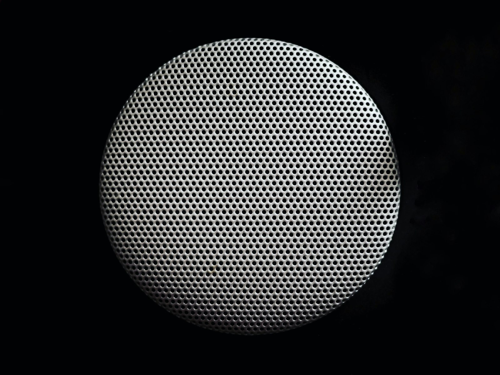 Panasonic Lumix DMC-GX8 + LUMIX G 20/F1.7 II sample photo. Round gray speaker photography