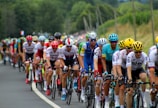 group of men riding bicycle