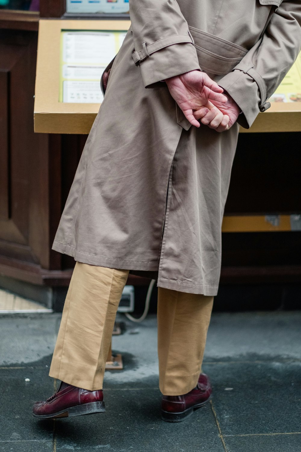 person standing in front of monitor