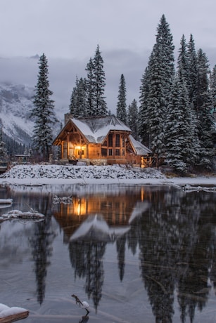 Cozy A-frame cabin in the woods