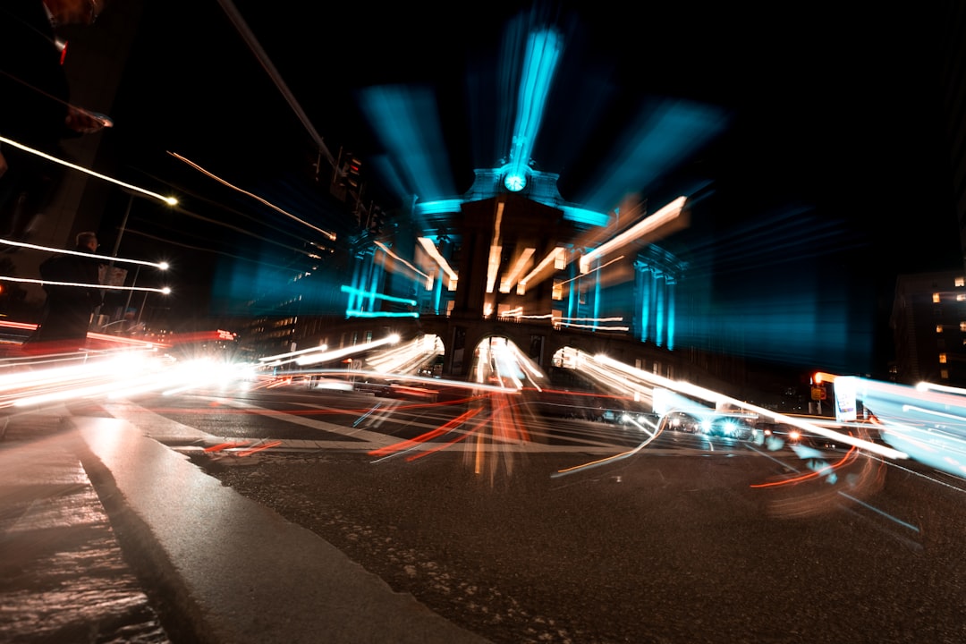 timelapsed photo of city street during nighttime