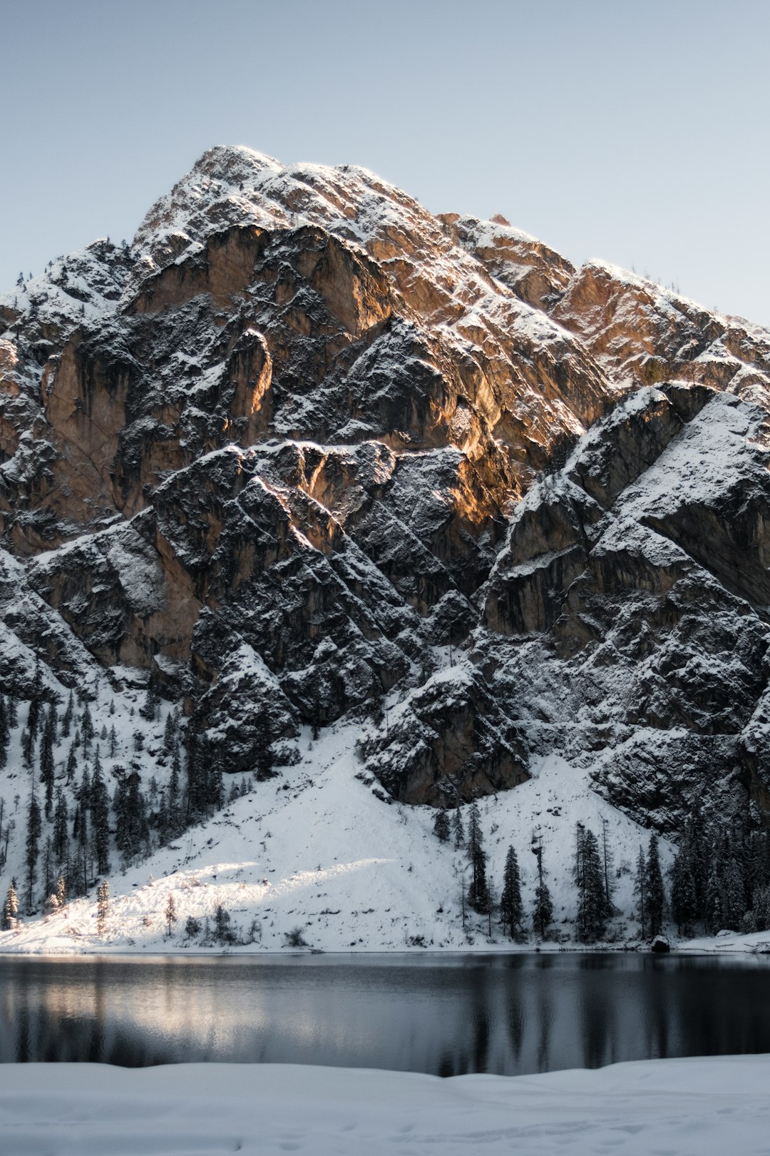 travelers stories about Glacial landform in Lago di Braies, Italy