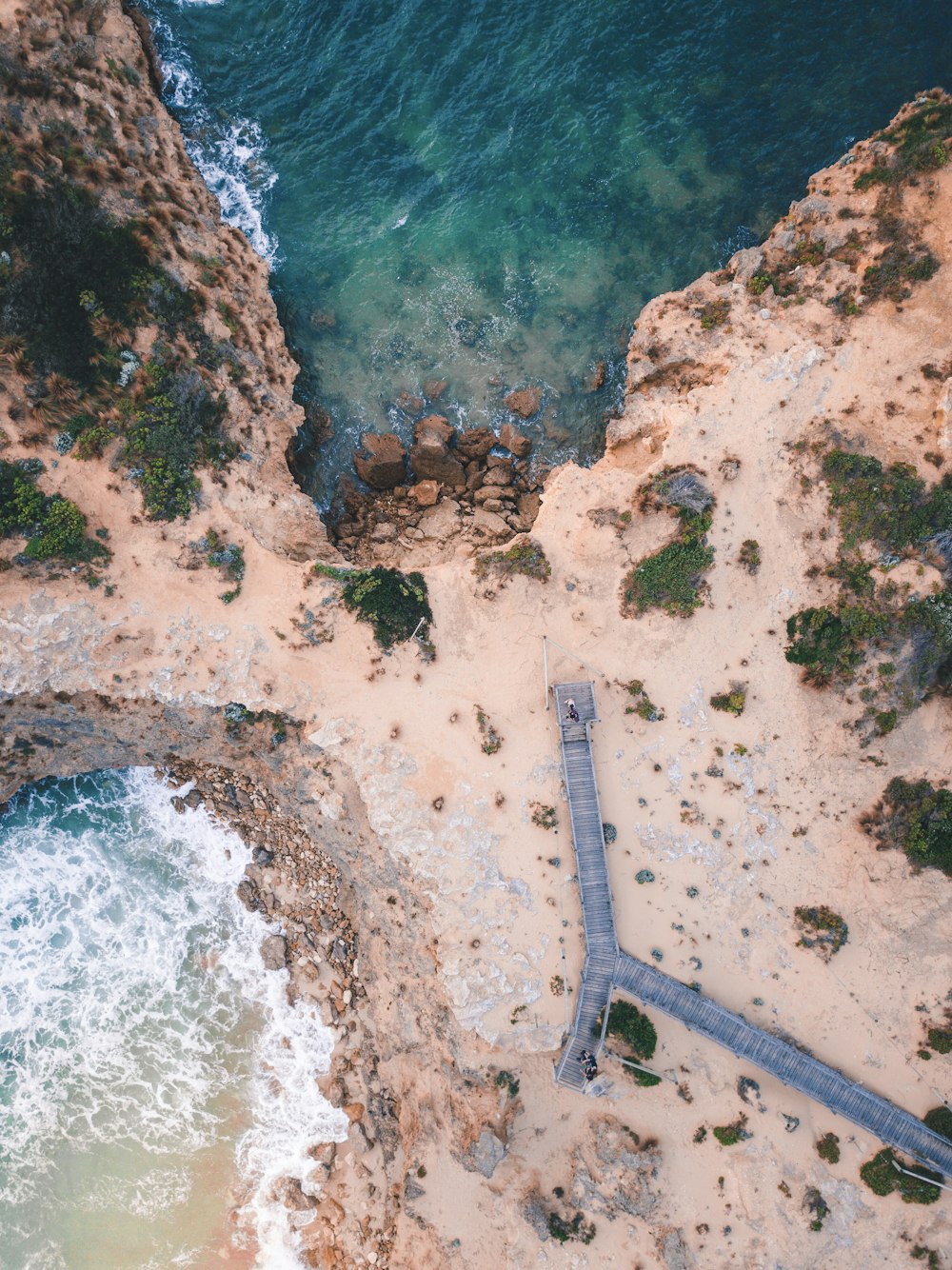 aerial photography of island