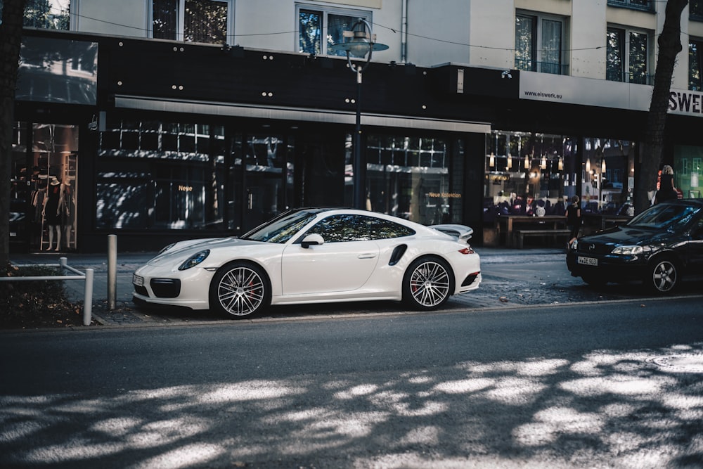 white coupe