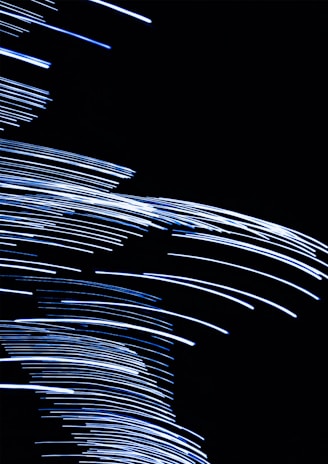 time lapse photography of light