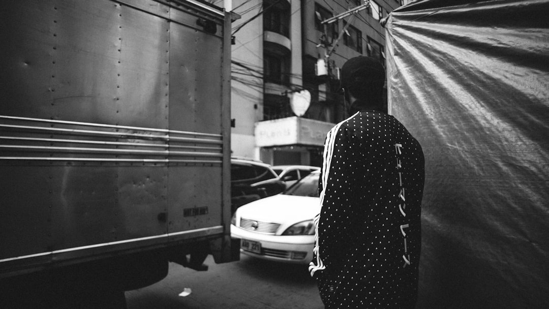 person crossing a street