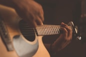 person playing guitar