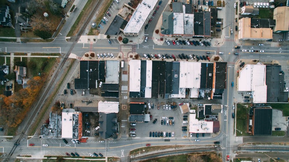 aerial photo of buildings at daytime