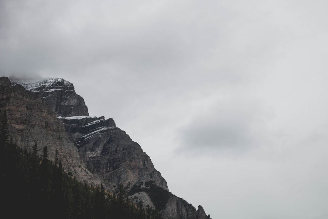 travelers stories about Cliff in Moraine Lake, Canada