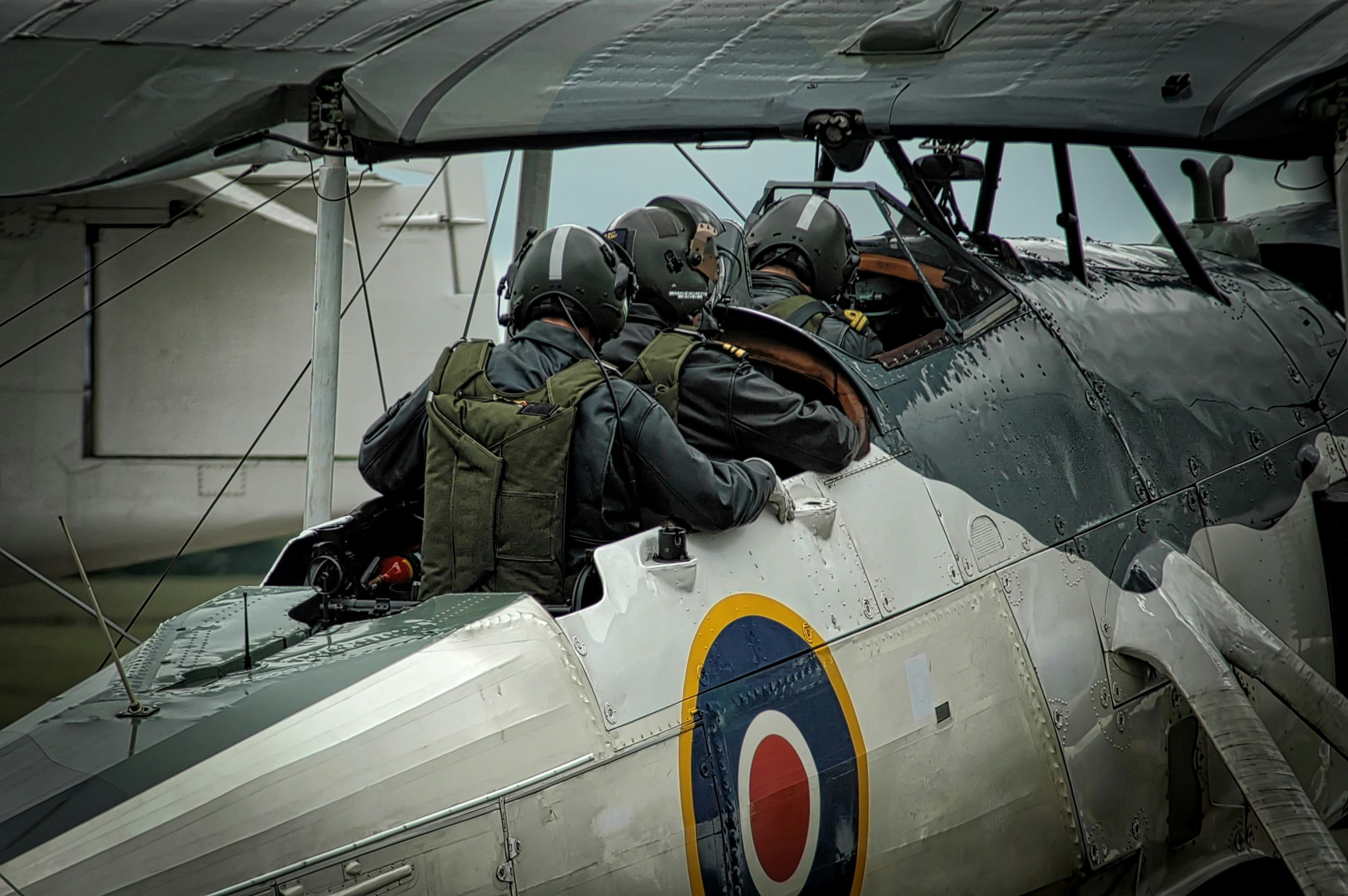 person riding on plane, Fairey Swordfish