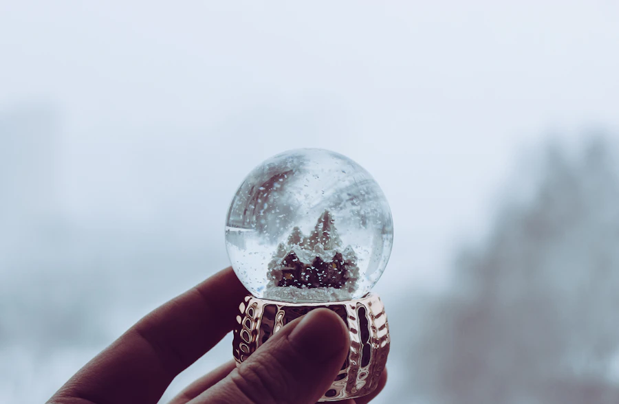 Whimsy Sips handmade snowglobe cup