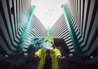 person holding sprakler