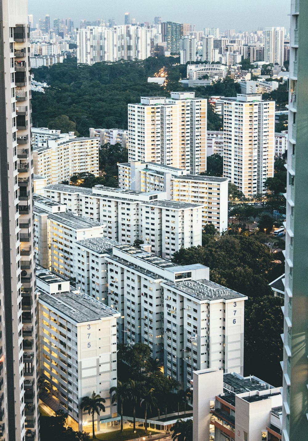 Fotografia aerea di edifici