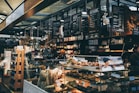 person inside bakery shop