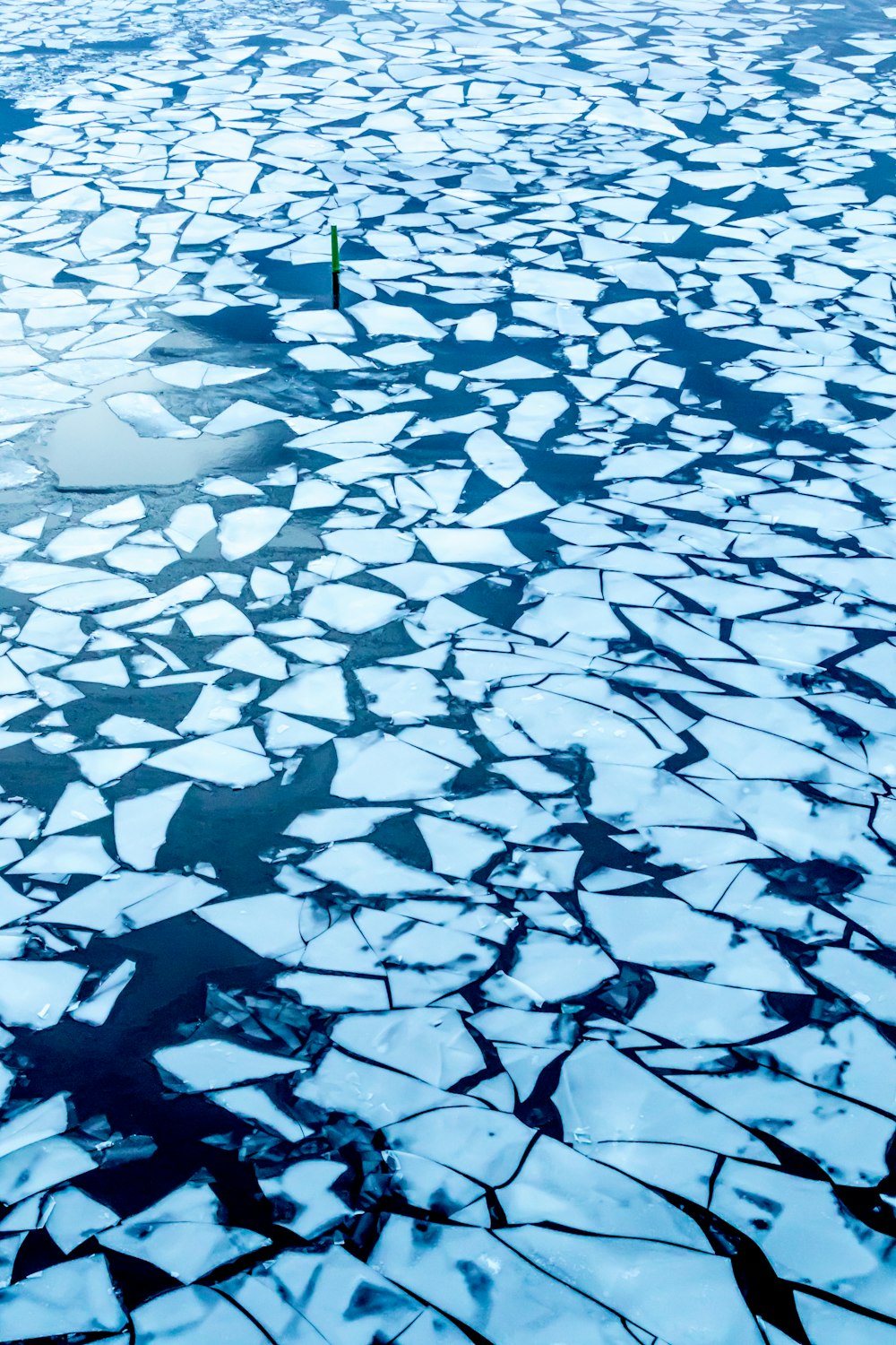 Photo de Burgs de glace fissurée