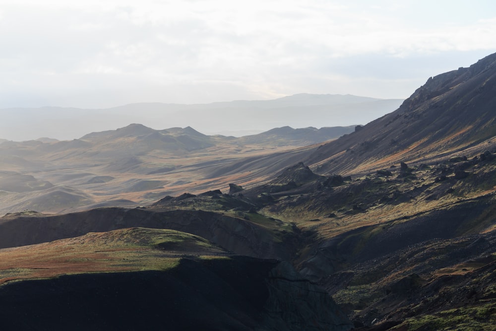 panoramic photography of mountain