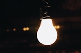 A vibrant LED bulb illuminating a cozy room.