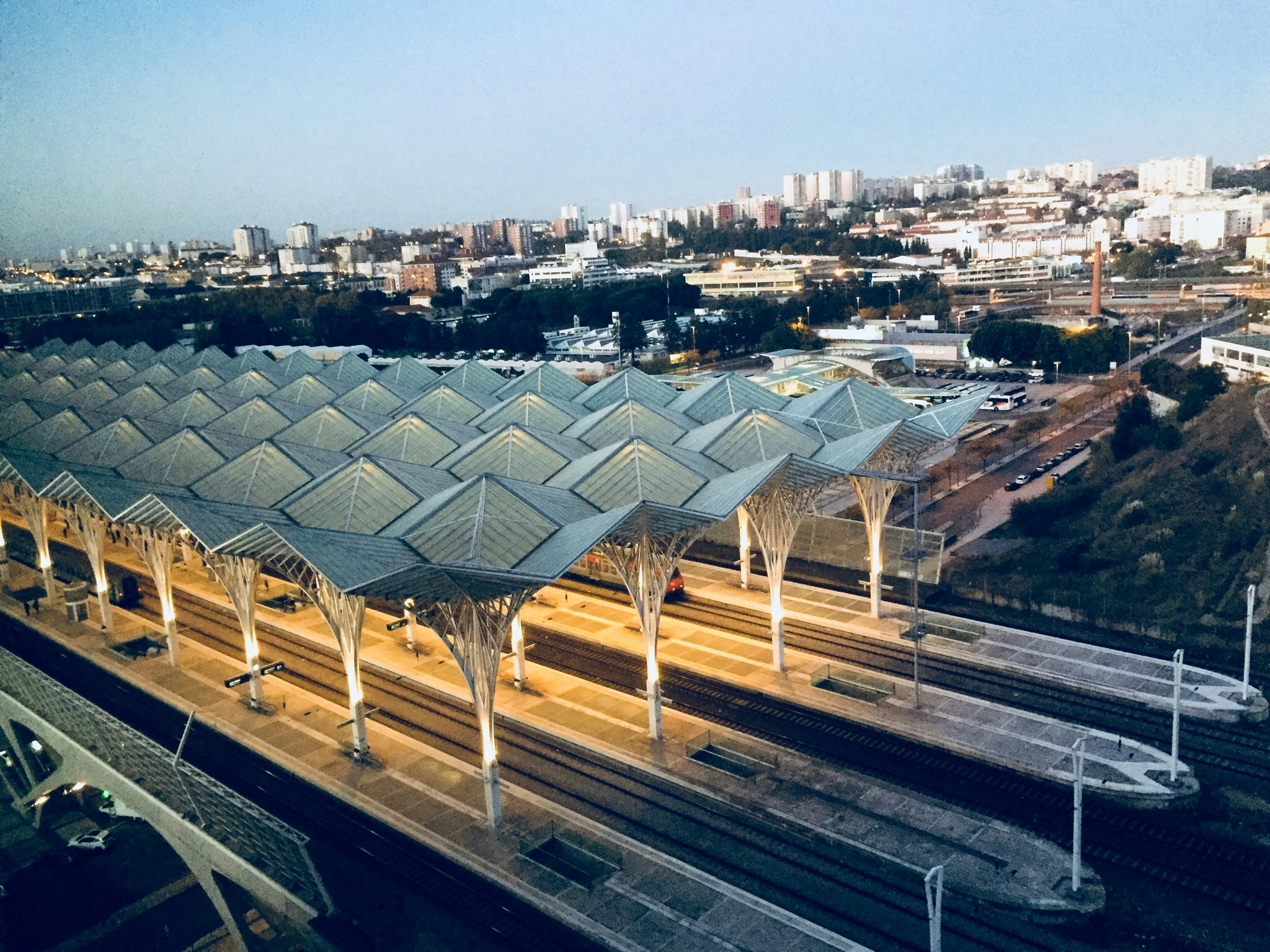 Taken from room at 16th floor of TRYP Oriente, Lisbon