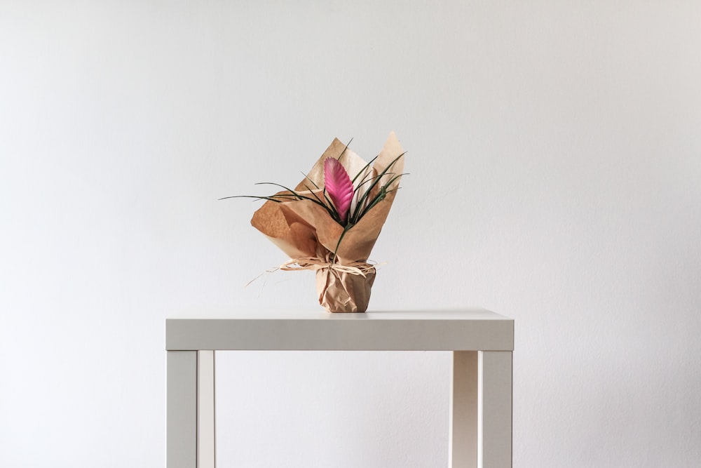 flower arrangement on table