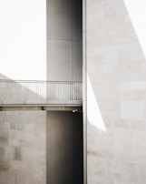 A minimalist architectural shot highlighting clean lines and shadows.